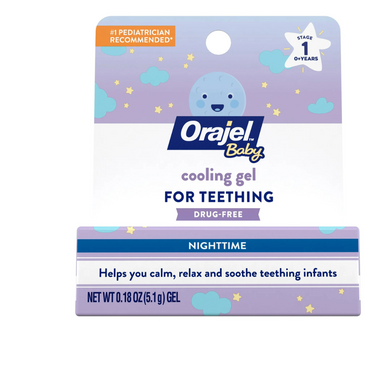 Orajel Baby Nighttime Cooling Gel for Teething, Drug-Free